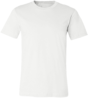 CustomCat Bella+Canvas 3001C blank in White, without artwork